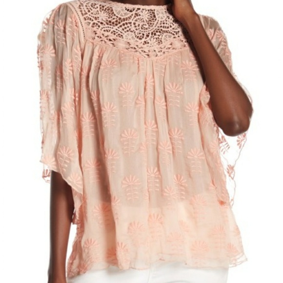 Johnny Was Tops - NWOT Johnny Was Love and liberty silk blouse